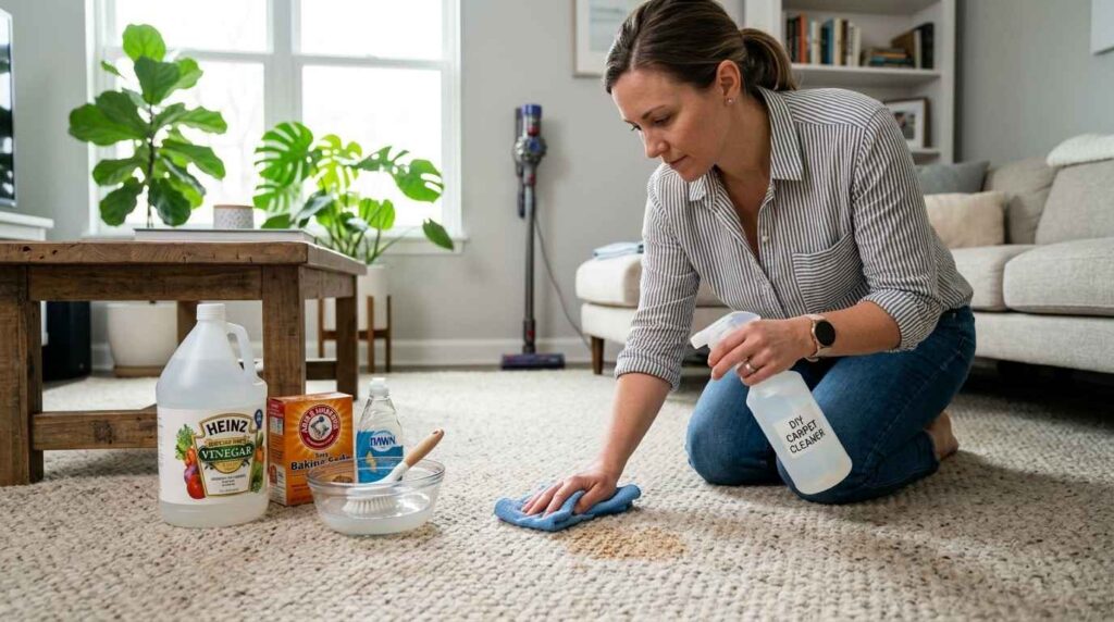 Homeowner cleaning carpet stain 202605221537 1air duct vet services